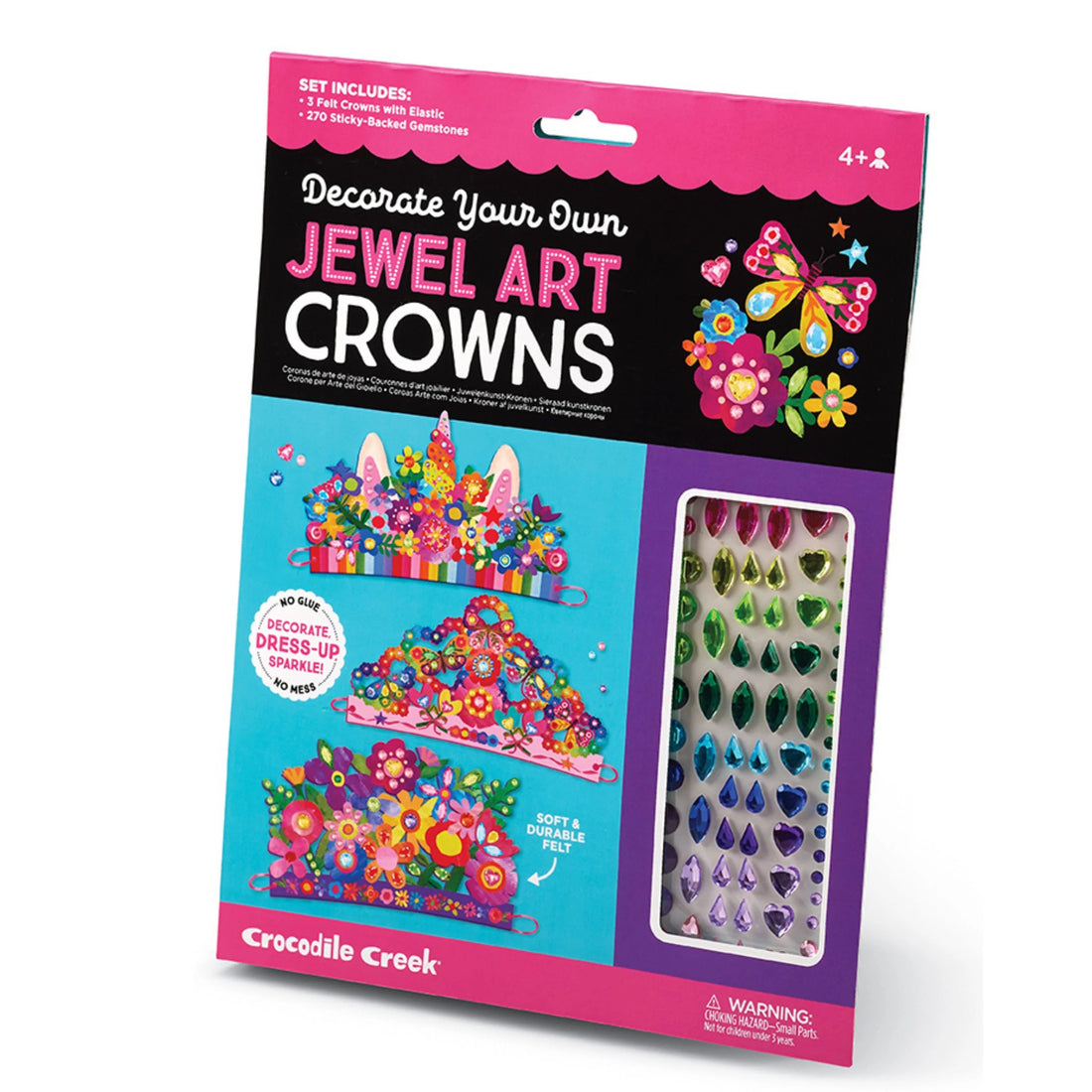 Jewel Art Crowns Unicorn Flowers