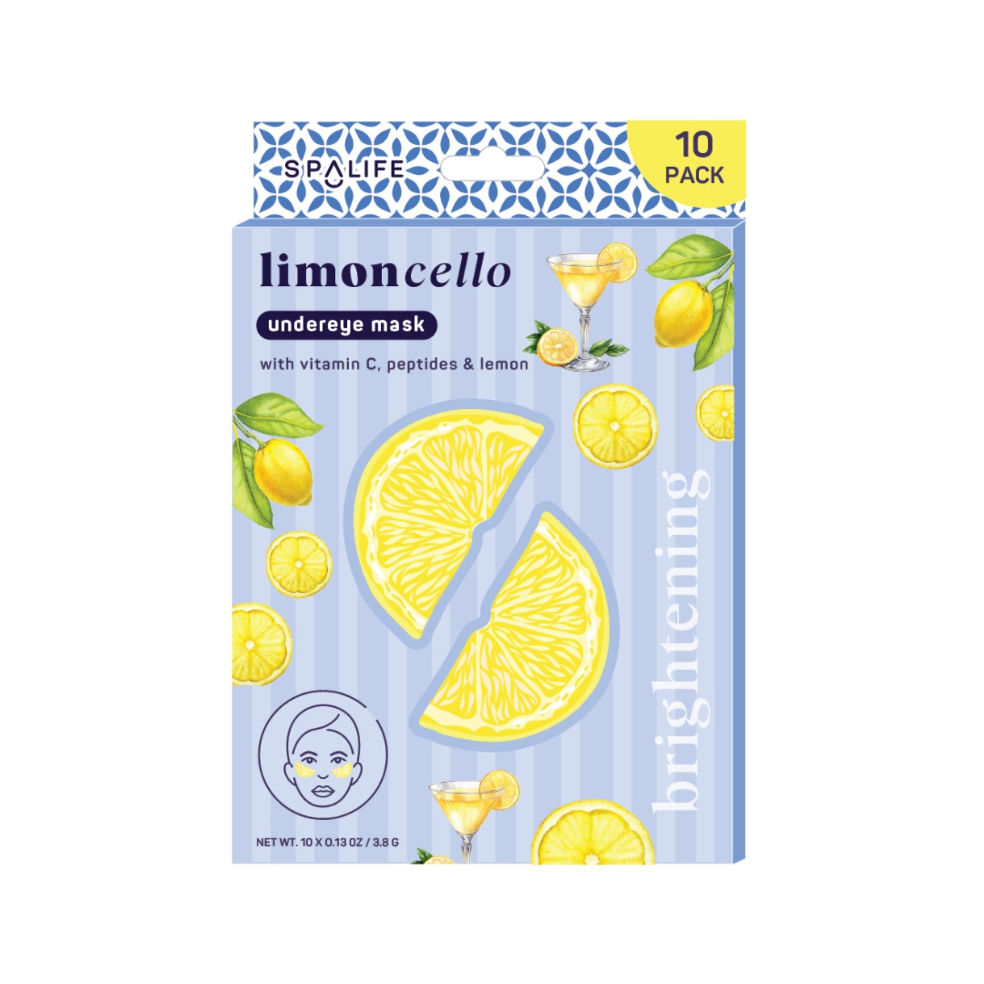 Limoncello Brightening Eye Patches - 10 pack