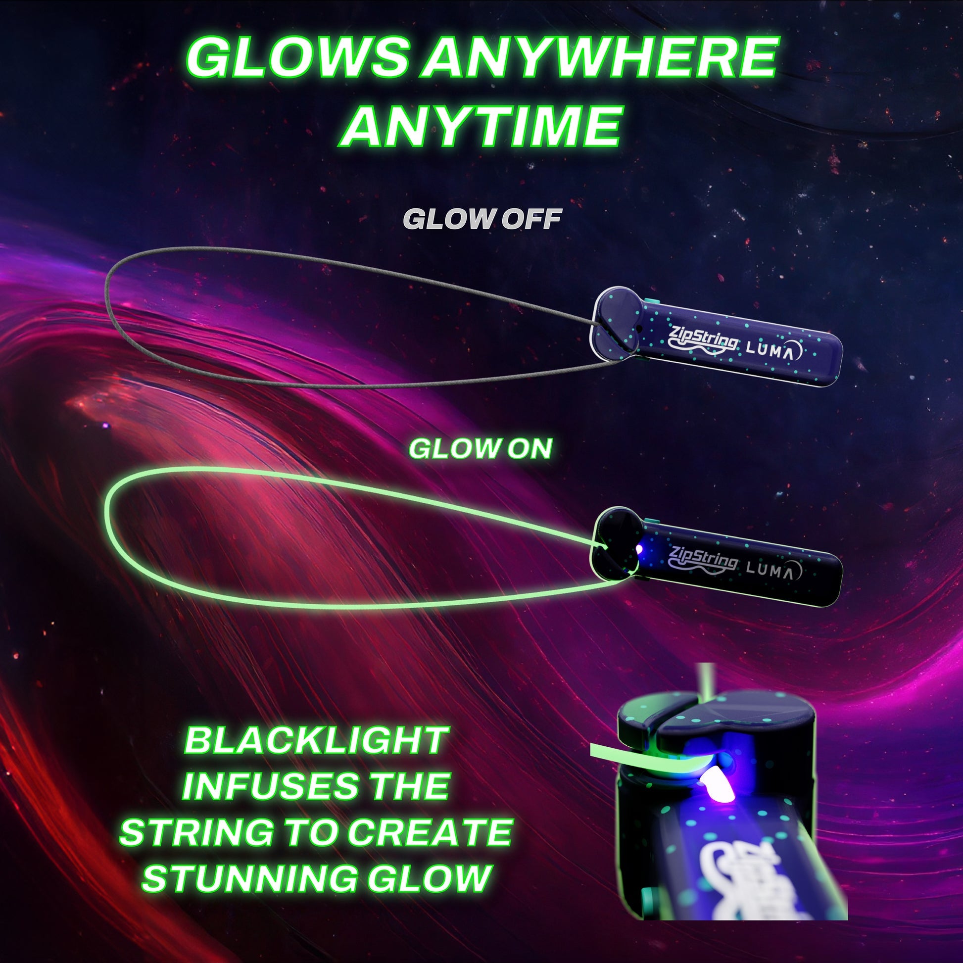 Zipstring - Luma (Glow-in-the-dark) - Stay Forever