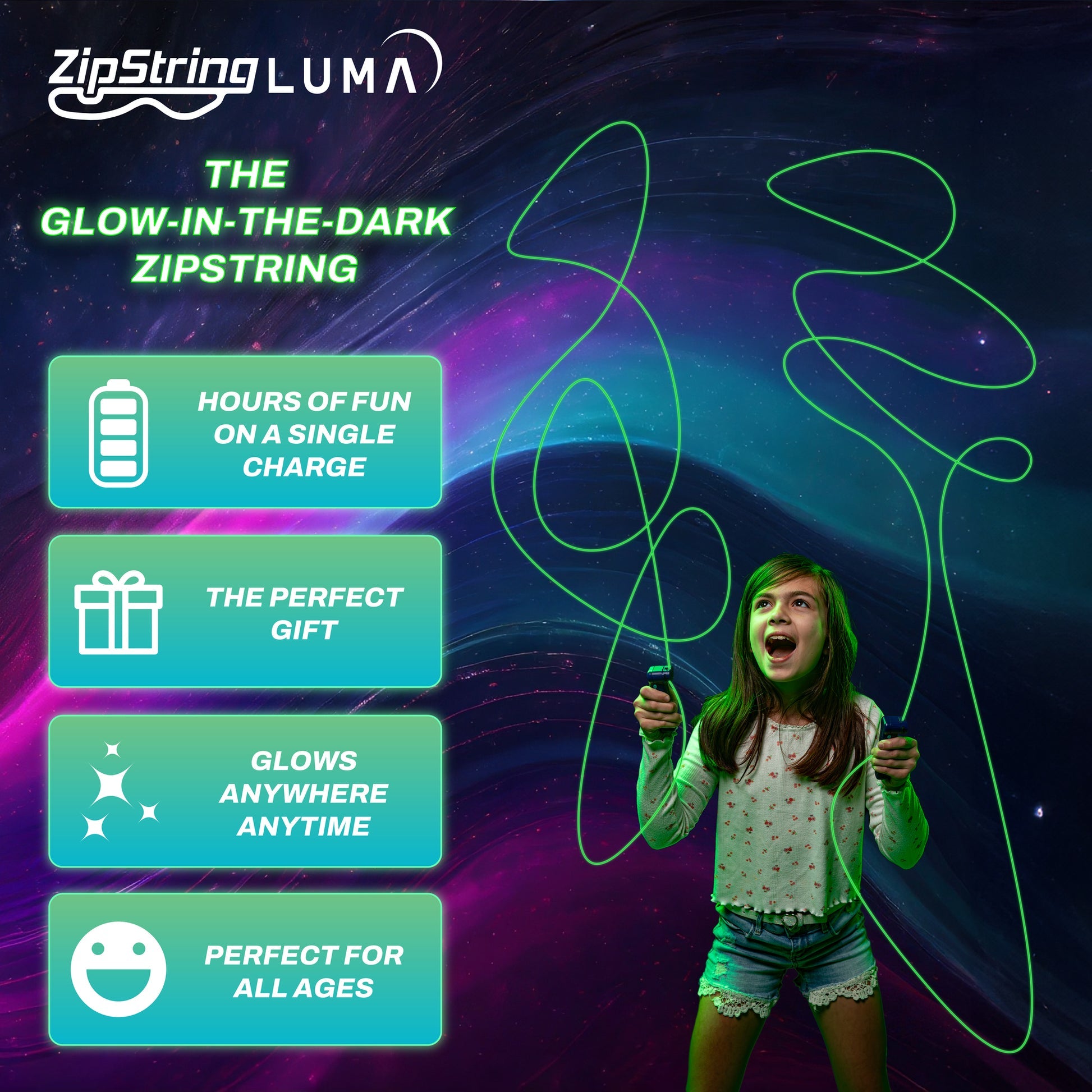 Zipstring - Luma (Glow-in-the-dark) - Stay Forever