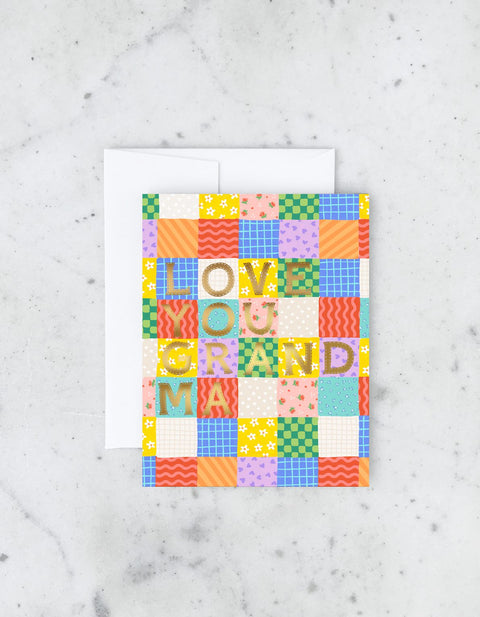 Grandma Patchwork Card
