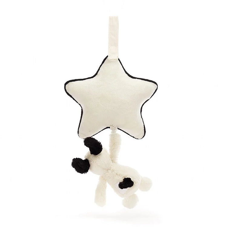 Bashful Black & Cream Puppy Musical Pull - Stay Forever