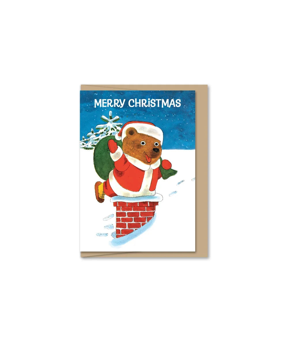 Mini Santa Claws Enclosure-Sized Holiday Card