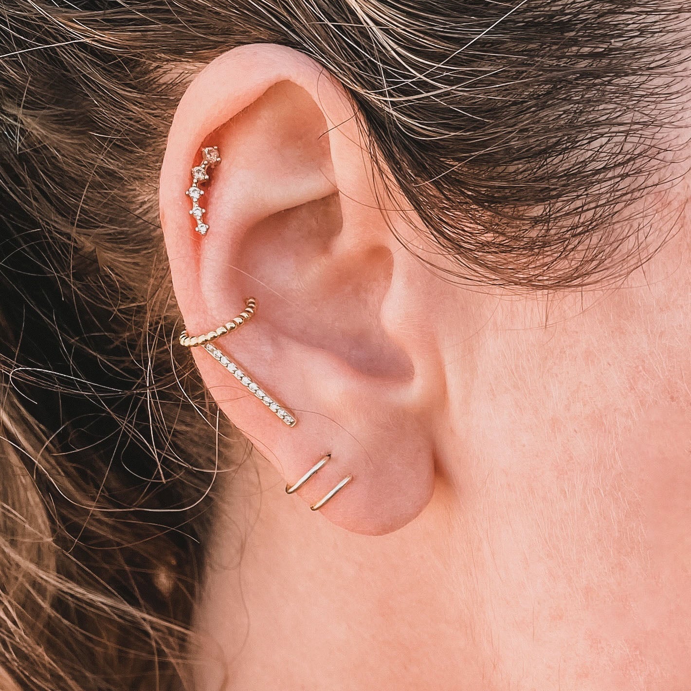 Minimalist - Spiral - Gold Earrings