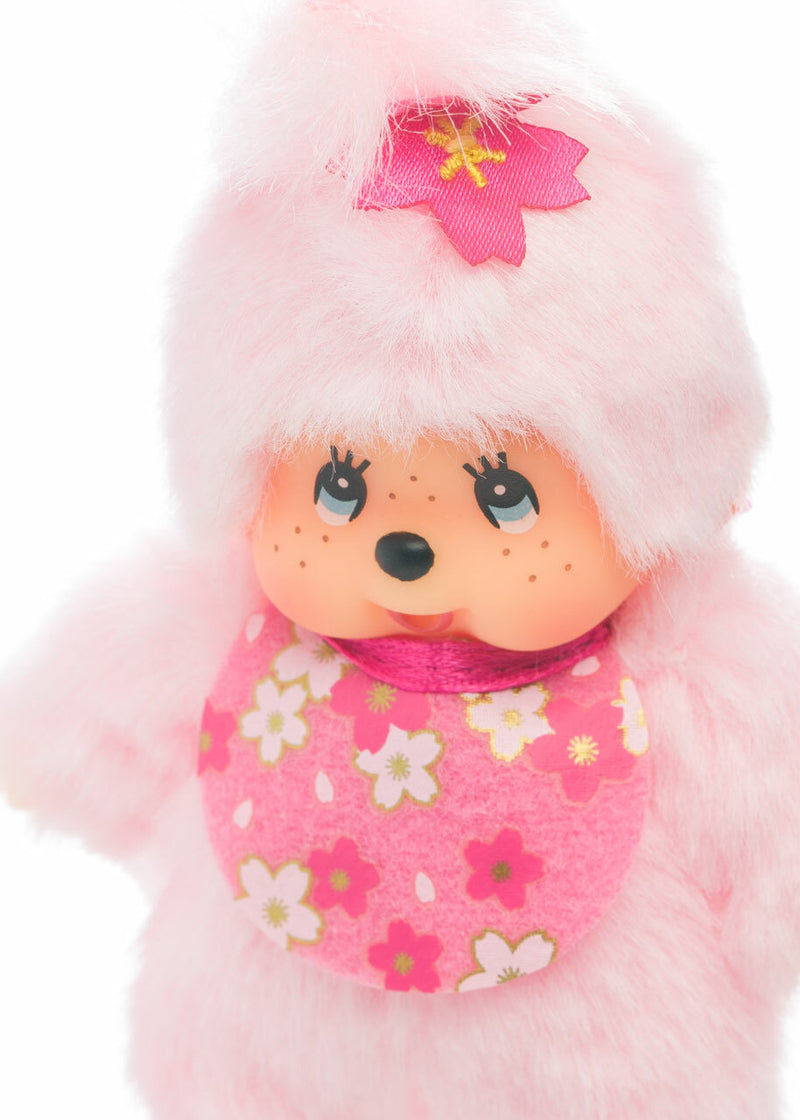 Monchhichi Cherry Blossom Keychain