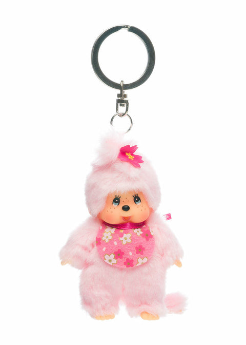 Monchhichi Cherry Blossom Keychain
