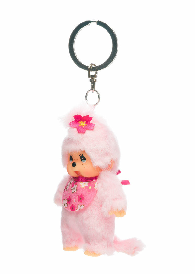Monchhichi Cherry Blossom Keychain