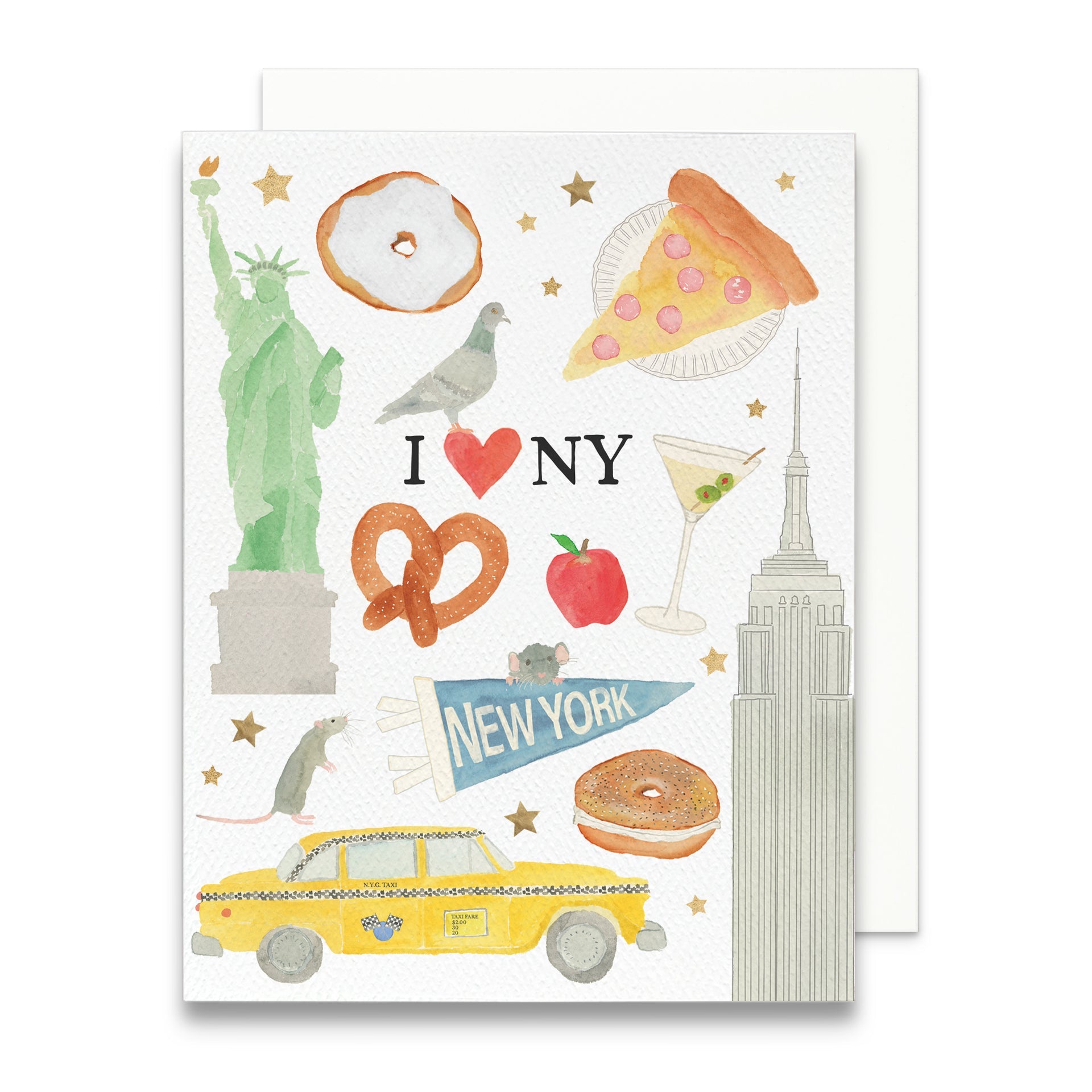 NYC Icons Greeting Card