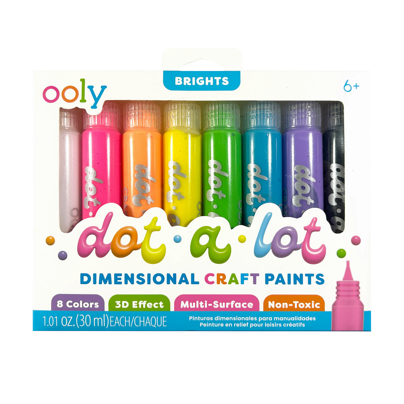 Dot-A-Lot: Dimensional Craft Paint - Bright (Set of 8)