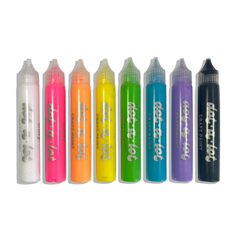 Dot-A-Lot: Dimensional Craft Paint - Bright (Set of 8)