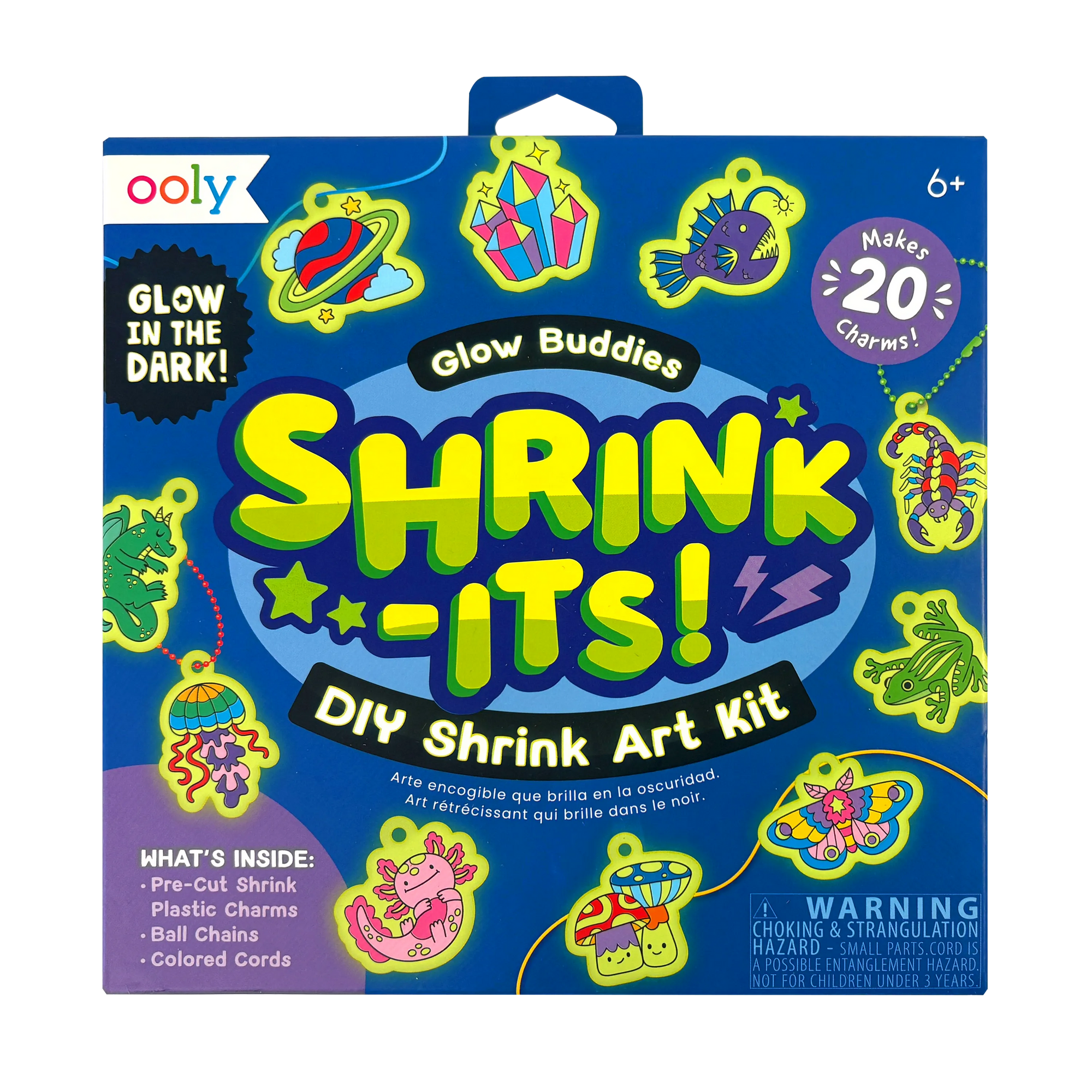 Shrink-Its!: D.I.Y. Shrink Art Kit - Glow Buddies (28 Pc Set)