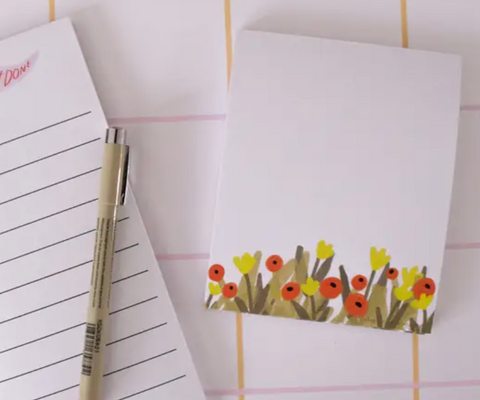 Floral Notepad