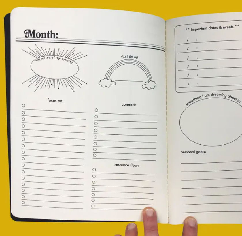 Month View Planner Daffodil - Stay Forever