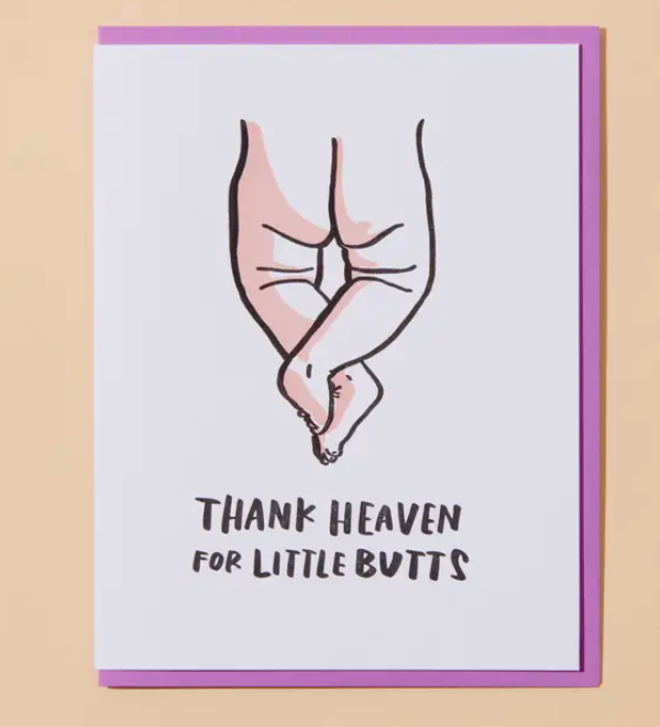 Little Butts Baby Shower Card
