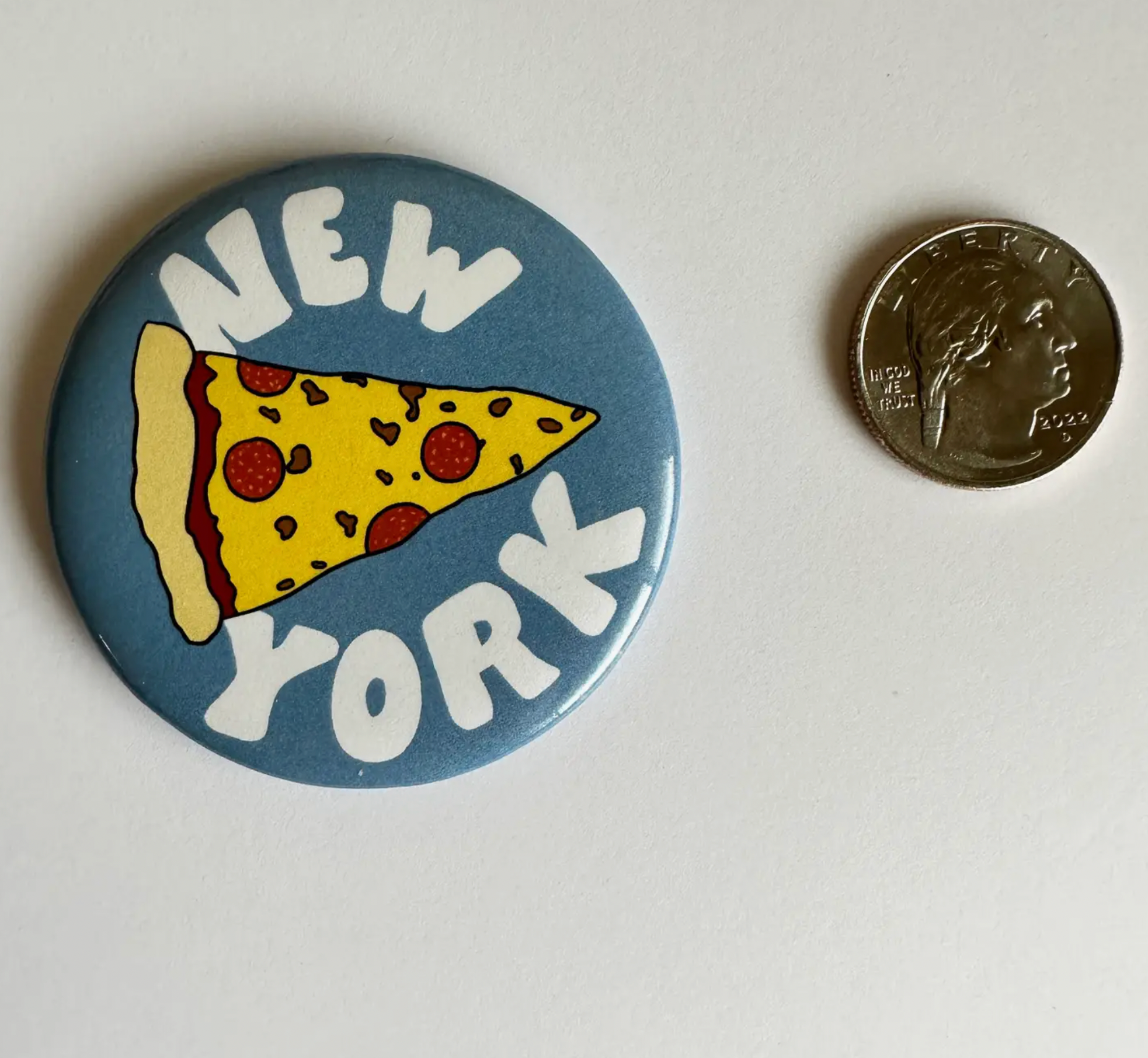 New York City Pizza Magnet - Blue