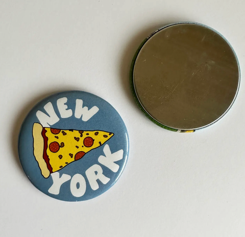 New York City Pizza Magnet - Blue