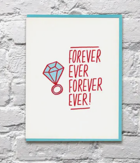 Forever Ever Engagement Card