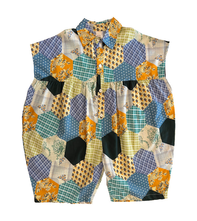Kids Patchwork Jumpsuit