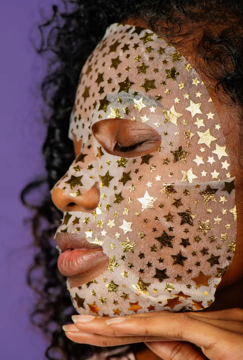 Power Glow Diamond Infused Metallic Face Sheet Mask