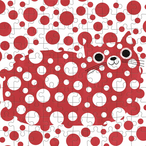 Yayoi Catsama Artsy Cat Puzzle