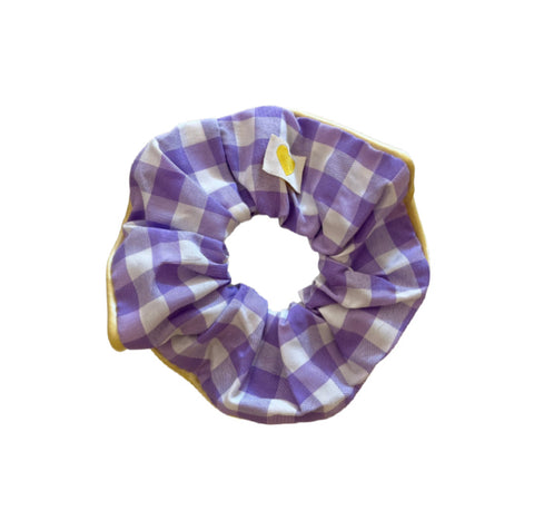 Pastel Gingham Scrunchies