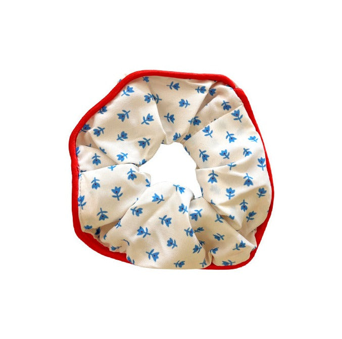 Daisy Scrunchie - Red/Blue