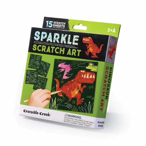 Sparkle Scratch Art Dinosaur
