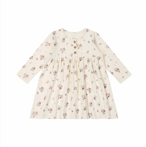 Organic Cotton Bridget Dress - Lauren Floral