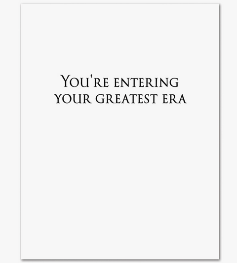 Taylor Greatest Era Birthday Card