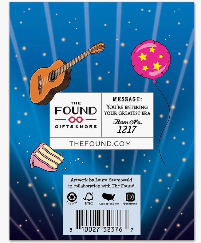 Taylor Greatest Era Birthday Card