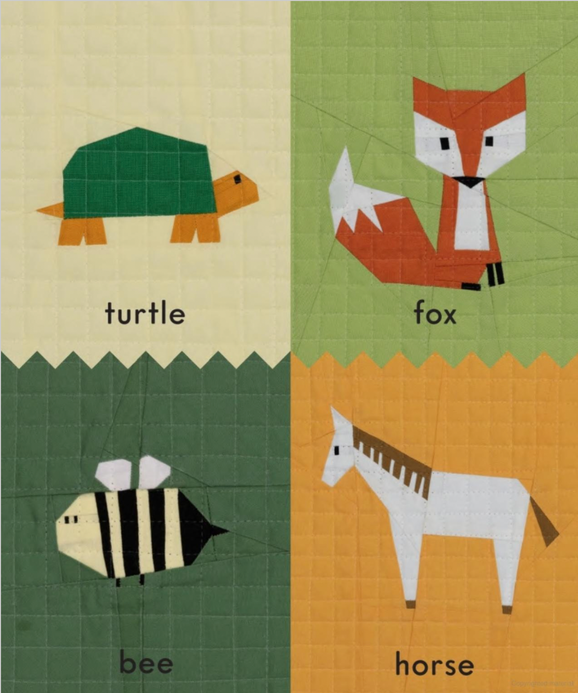 First Words with Cute Quilted Friends