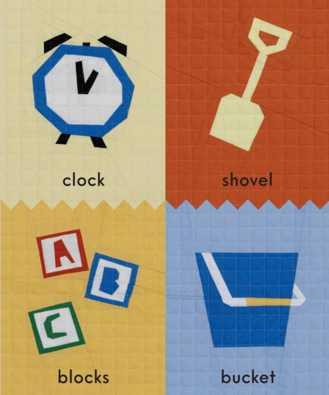 First Words with Cute Quilted Friends