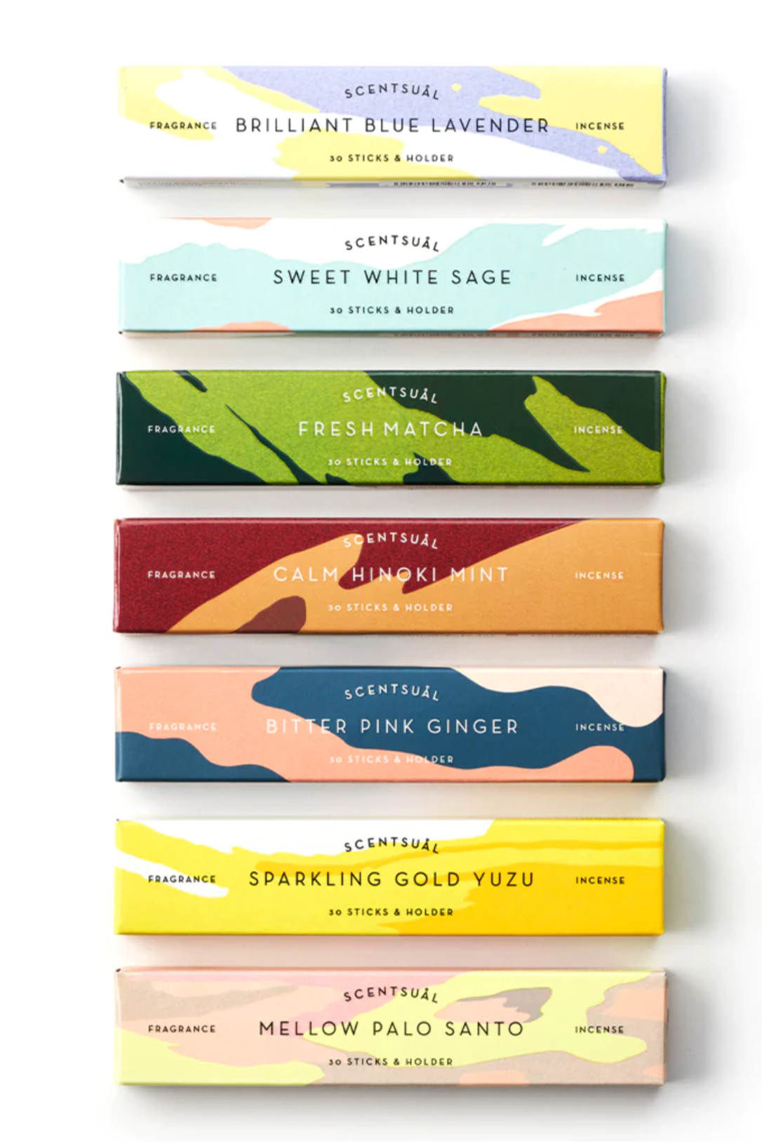 Scentsual Incense (Incense Sticks + Holder) - Stay Forever