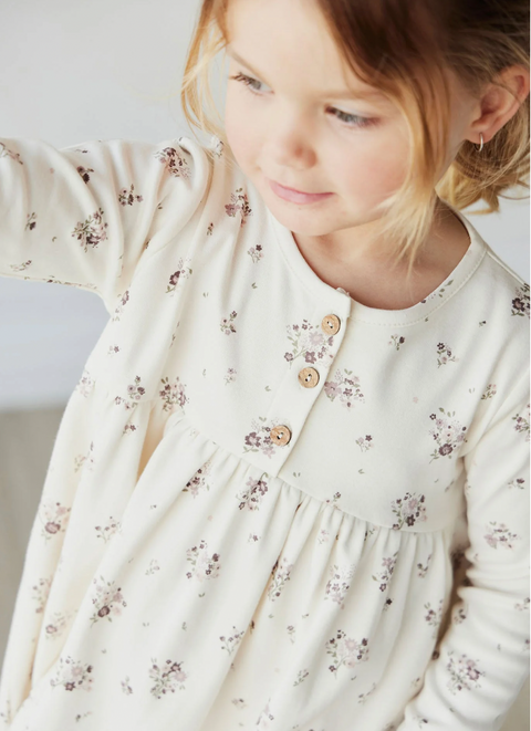 Organic Cotton Bridget Dress - Lauren Floral