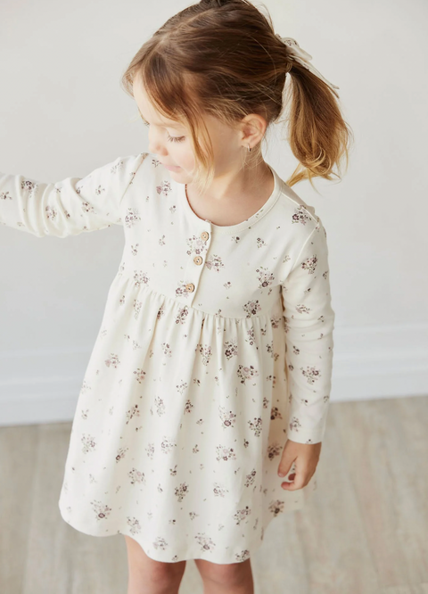 Organic Cotton Bridget Dress - Lauren Floral