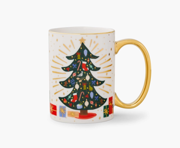 Holiday Tree Porcelain Mug