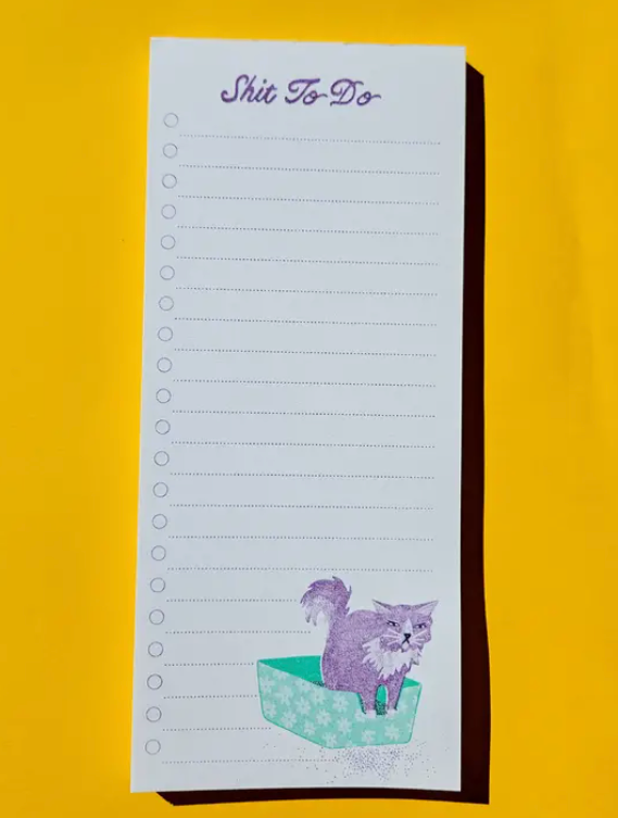 Shit To Do - Risograph Notepad