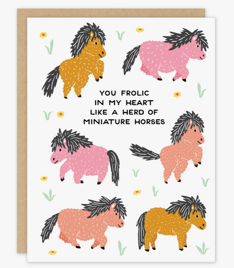 Miniature Horses Card