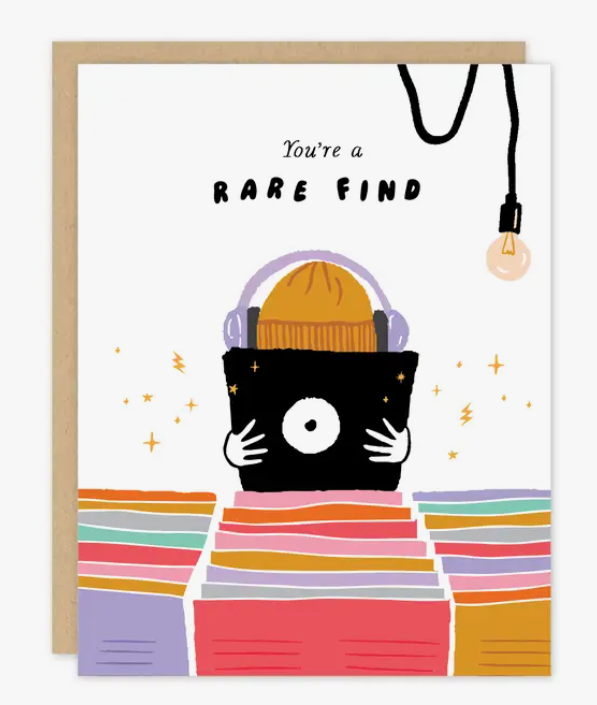 Rare Find Record Music Love Card