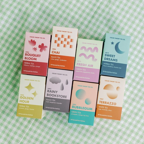 Color Theory Box of 10 Tea Sachets