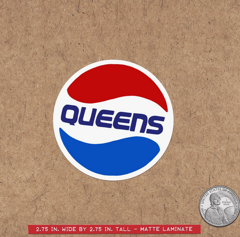 Queens Pepsi Logo Sticker