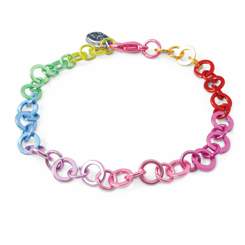 Charm It! Rainbow Chain Bracelet