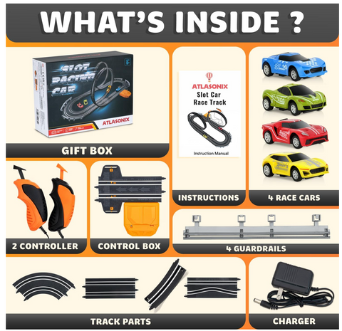 Slot Car Race Track Sets With Loops