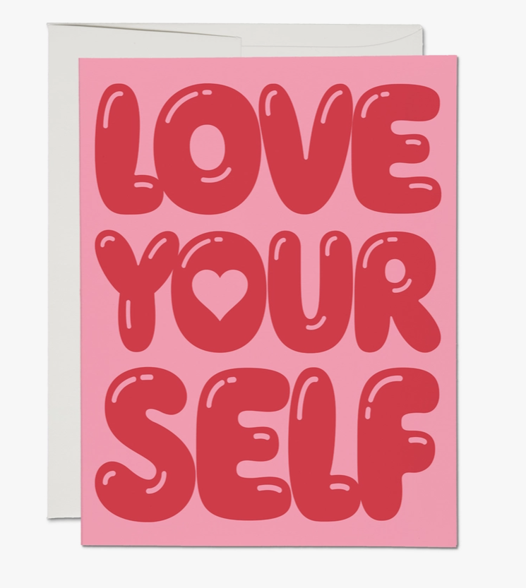 Balloon Typography Love Card