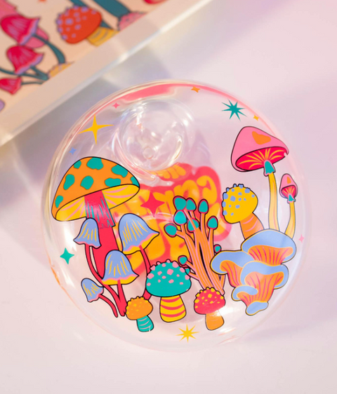 Colorful Mushroom Pebble Piece