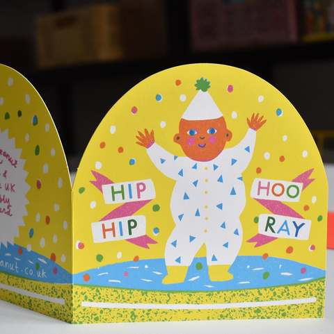 New Baby Large Snowglobe Card
