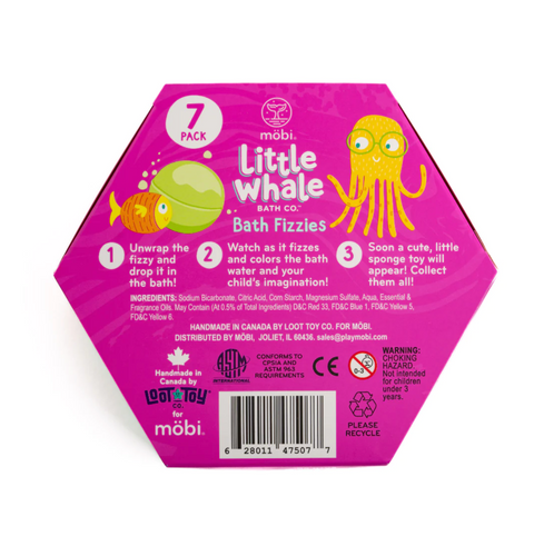 Little Whale Bath. Co. Fizzies - 7 Pack