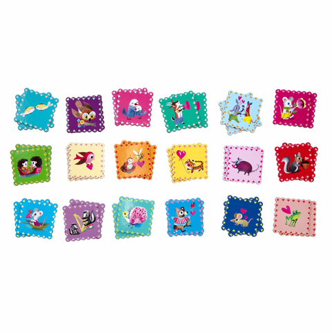 Valentine Love Little Square Memory Game