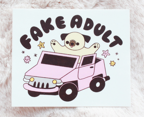 Fake Adult Sticker