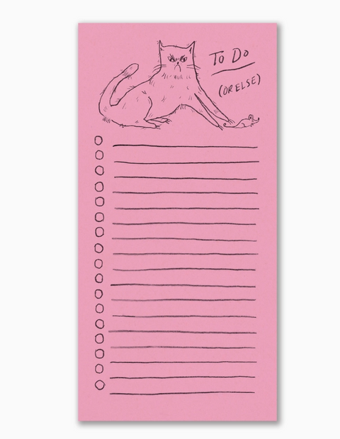 To Do (Or Else) Notepad